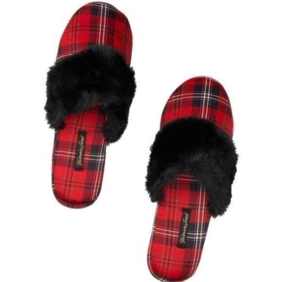 NWT Victoria's Secret Signature Slippers Size Large = 9,10 - Picture 2 of 2